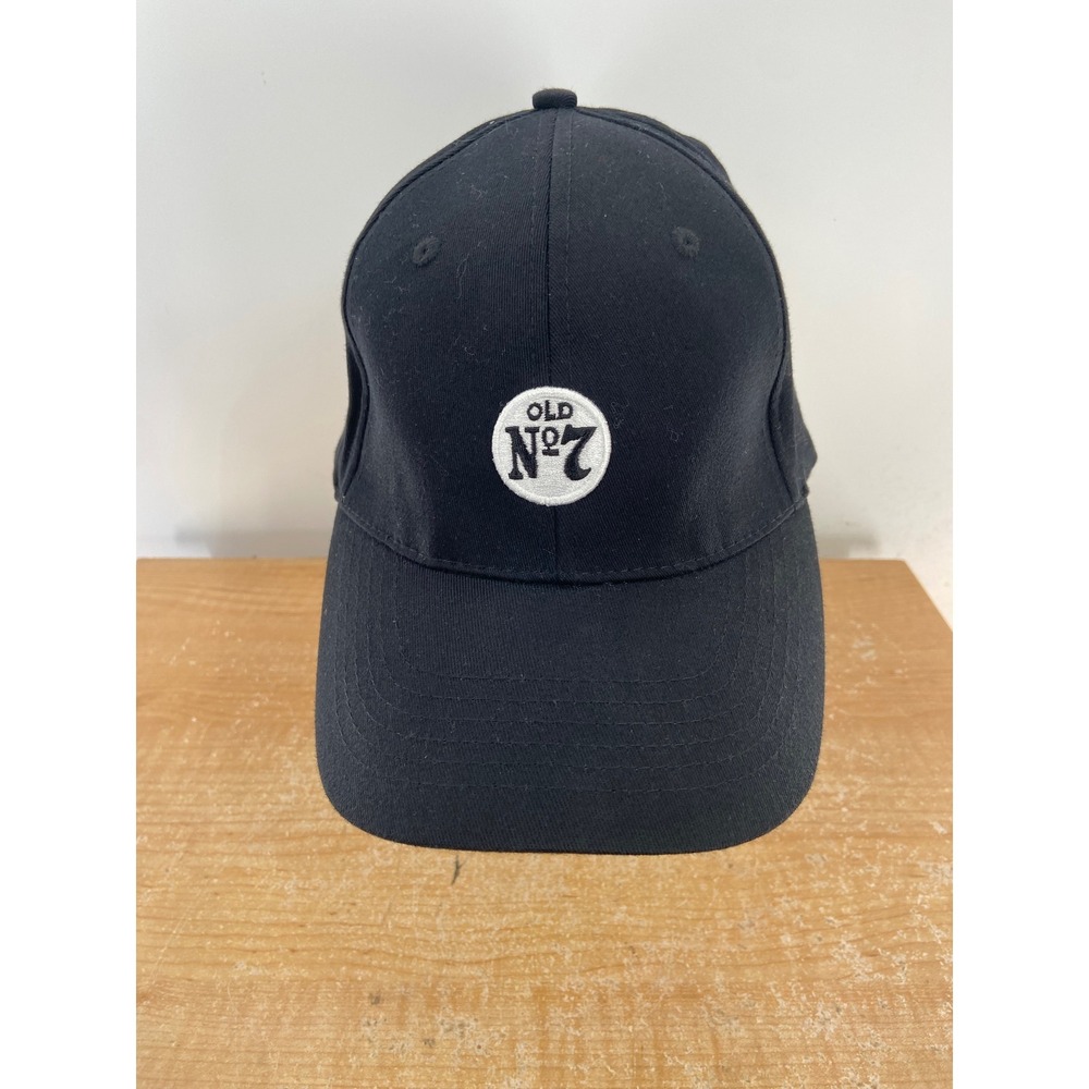 Jack Daniels Old No 7 Black Cotton Stretch Fit Baseball Hat Cap Mens Cherokee